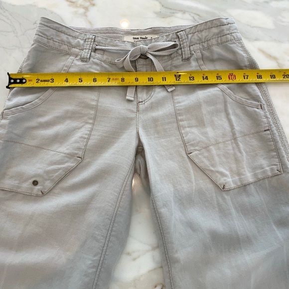 FREE PEOPLE BEIGE PANTS SIZE 4 - Picture 10 of 16